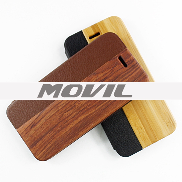 NP-2388 Funda de auténtica madera de bambú para iPhone 6-11